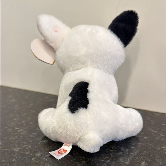 TY Beanie Baby 7” MARCEL French Bulldog Plush Stuffed Animal Toy MWMT Heart Tags - Picture 4 of 10